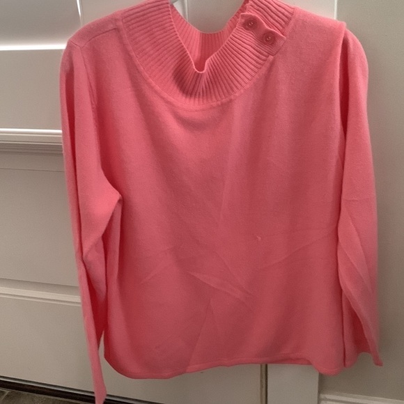 PARISIAN WORKS Vintage 80s Vtg Alight Coral Pink Jumper From Parisians Pl. - Picture 6 of 7
